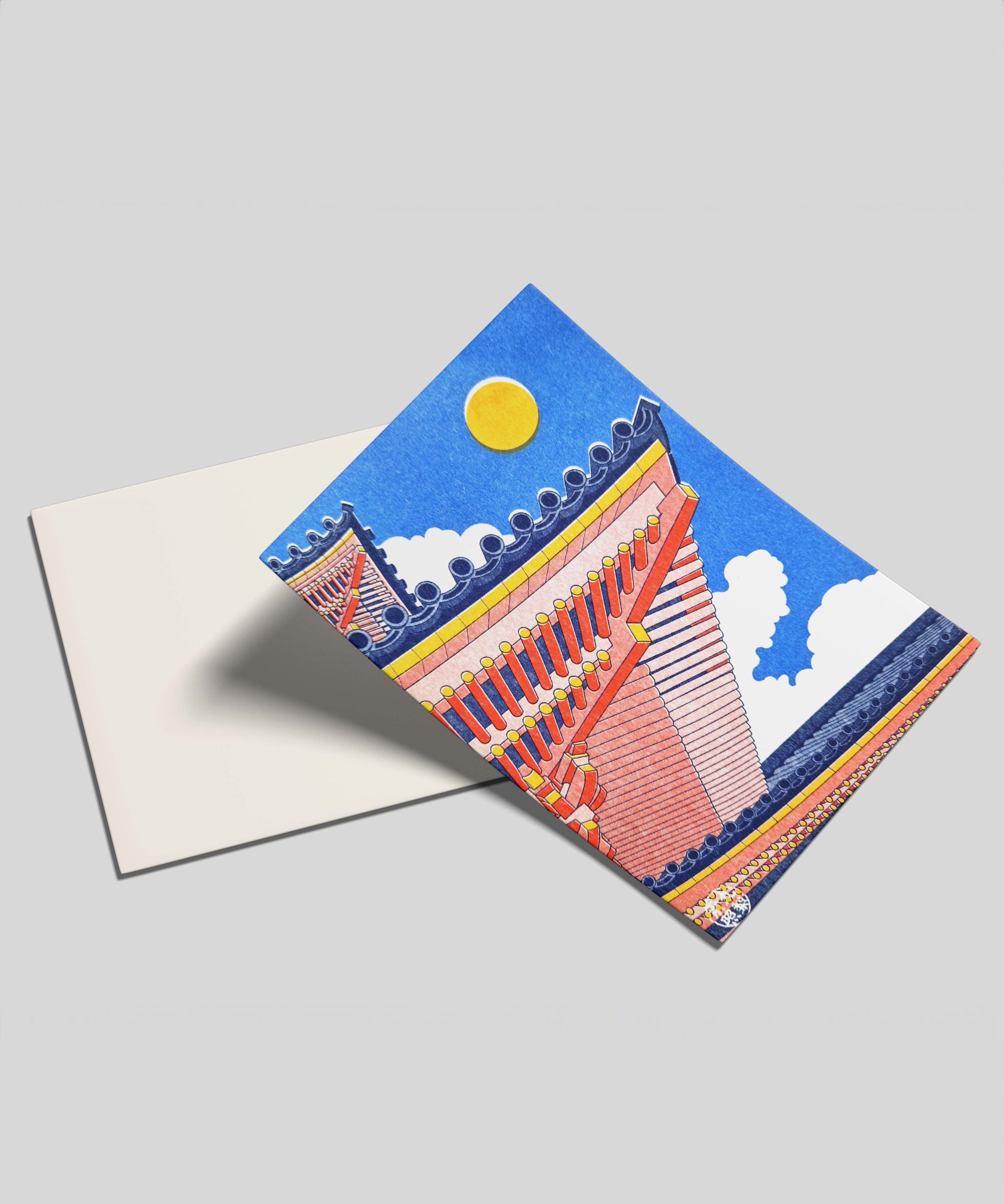 Carte postale - Temple